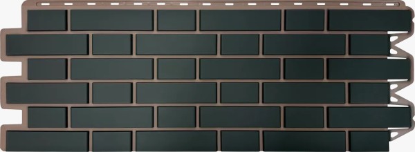 Фасадная панель Альта-Профиль, Кирпич Клинкерный, Графит купить в Великих Луках
