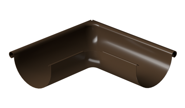 Угол внешний 90° D125 Döcke STAL PREMIUM Каштан, (RAL 8017) купить в Великих Луках