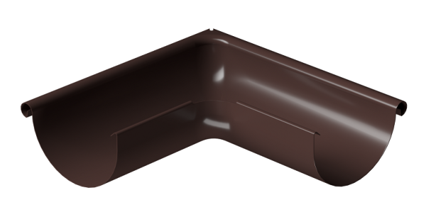 Угол внешний 90° D125 Döcke STAL PREMIUM Шоколад, (RAL 8019) купить в Великих Луках