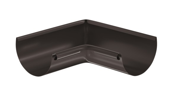 Водосток Aquasistem, система 125x90 - Угол желоба, внутренний 90° RR 32 Тёмно-Коричневый купить в Великих Луках