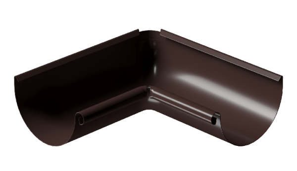 Угол внутренний 90° D125 Döcke STAL PREMIUM Шоколад, (RAL 8019) купить в Великих Луках