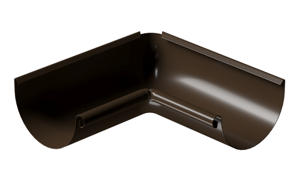 Угол внутренний 90° D125 Döcke STAL PREMIUM Каштан, (RAL 8017) купить в Великих Луках