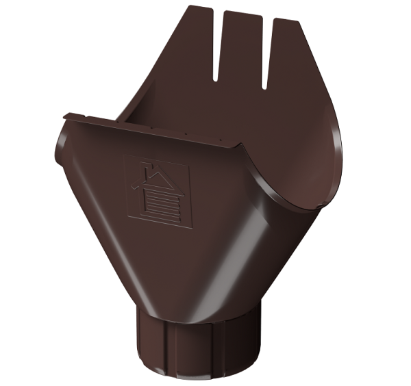Воронка желоба D125 Döcke STAL PREMIUM Шоколад, (RAL 8019) купить в Великих Луках