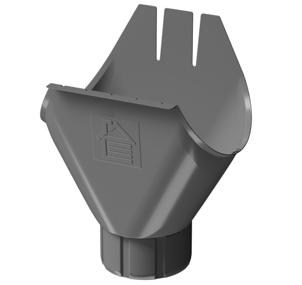 Воронка желоба D125 Döcke STAL PREMIUM Графит, (RAL 7024) купить в Великих Луках