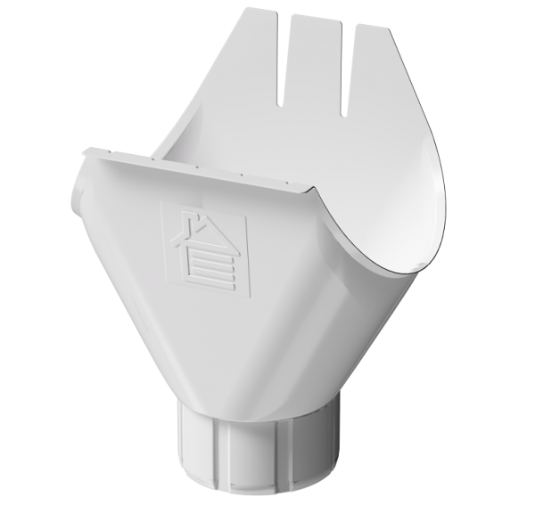Воронка желоба D125 Döcke STAL PREMIUM Пломбир, (RAL 9010) купить в Великих Луках