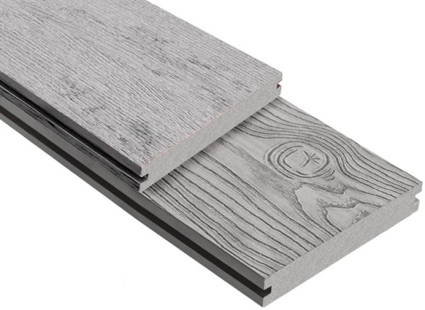 Террасная доска ДПК Outdoor 3D полнотелая STORM/OCEAN GREY серая микс купить в Великих Луках