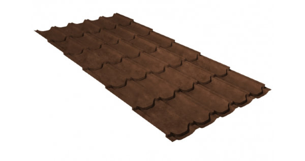Металлочерепица квинта плюс 0,45 Safari Twincolor Brown купить в Великих Луках
