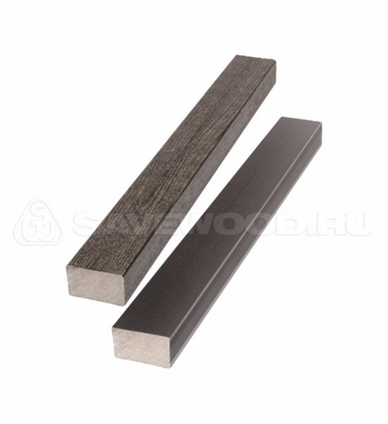 Брус лавочный ДПК полнотелый Savewood тёмно-коричневый купить в Великих Луках