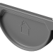 Заглушка желоба D125 Döcke STAL PREMIUM Графит, (RAL 7024) купить в Великих Луках