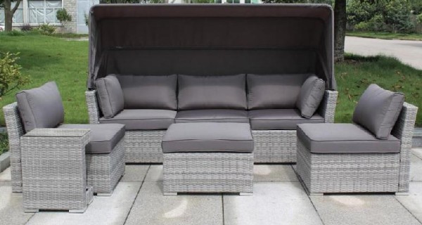 Диван-Трансформер AFINA плетеный из иск. ротанга AFM-320G Grey купить в Великих Луках