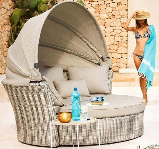 Диван-Трансформер AFINA плетеный из иск. ротанга AFM-325 Beige купить в Великих Луках