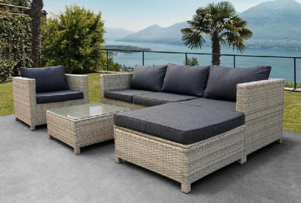 Комплект мебели AFINA плетеной из иск. ротанга YR821G Grey/Grey купить в Великих Луках