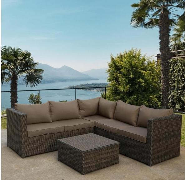Комплект мебели AFINA плетеной из иск. ротанга YR825A Brown/Beige купить в Великих Луках
