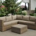 Комплект мебели AFINA плетеной из иск. ротанга YR825B Beige купить в Великих Луках
