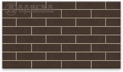 Фасадные Термопанели Аляска Amsterdam brown купить в Великих Луках