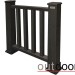 Ограждение из ДПК Outdoor Классик 3D STORM чёрный купить в Великих Луках
