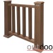 Ограждение из ДПК Outdoor Классик 3D STORM коричневый микс купить в Великих Луках
