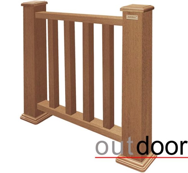 Ограждение из ДПК Outdoor Классик 3D STORM дуб купить в Великих Луках