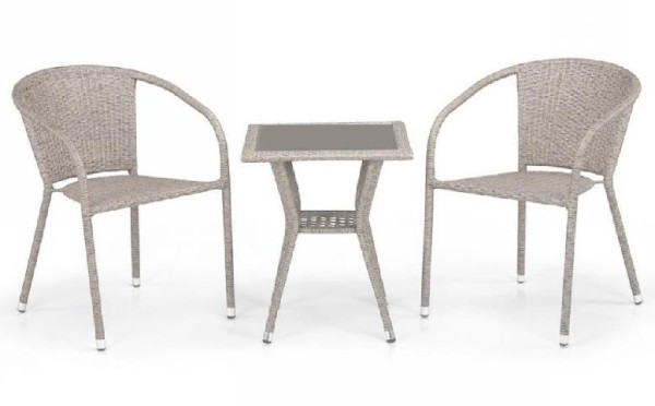 Комплект плетеной мебели AFINA из иск. ротанга T25C/Y137C-W85 Latte 2Pcs купить в Великих Луках
