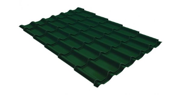 Металлочерепица классик 0,5 Satin RAL 6005 зеленый мох купить в Великих Луках