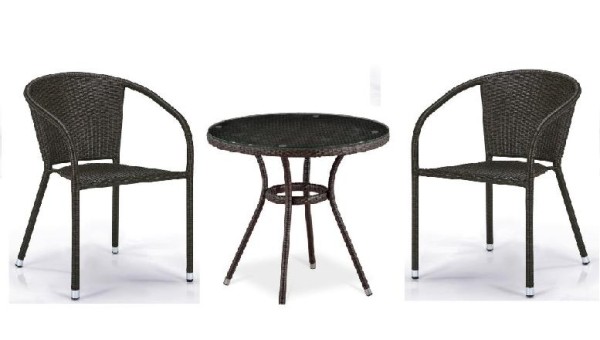 Комплект плетеной мебели AFINA из иск. ротанга Асоль-7 T282ANT/Y137C-W53 Brown 2Pcs купить в Великих Луках