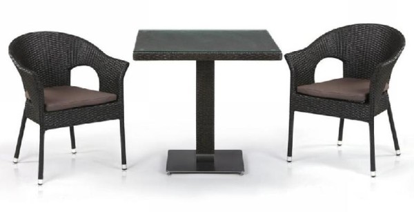 Комплект плетеной мебели AFINA из иск. ротанга T605SWT/Y79A-W53 Brown 2Pcs купить в Великих Луках