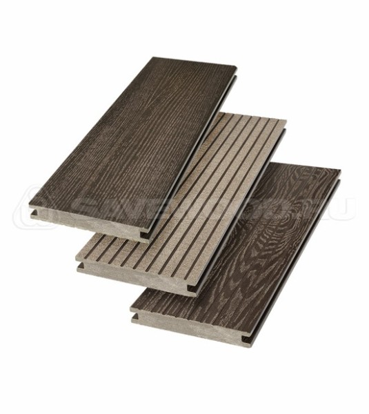 Террасная доска SW Fraxinus (R) полнотелая «SaveWood» Темно-коричневый купить в Великих Луках