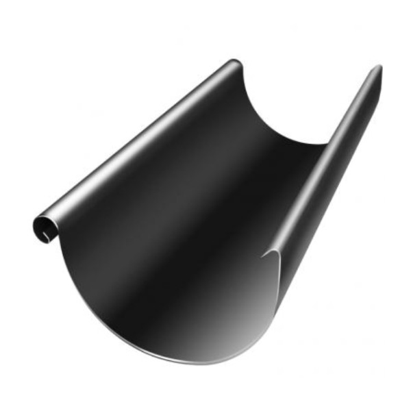 Водосток Grand Line 125x90 – Желоб 3м RAL 9005 купить в Великих Луках