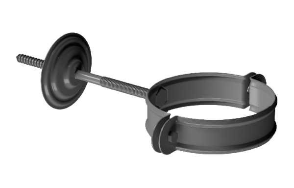 Хомут трубы D90 Döcke STAL PREMIUM Графит, (RAL 7024) купить в Великих Луках