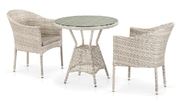 Комплект плетеной мебели AFINA из иск. ротанга T705ANT/Y350-W85 Latte 2Pcs купить в Великих Луках