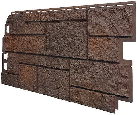 Фасадная панель VOX Sandstone (Сандстоун) темно коричневый купить в Великих Луках