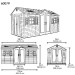 Сарай пластиковый LifeTime 15x8 DD купить в Великих Луках