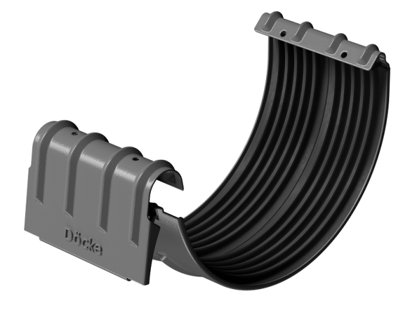 Соединитель желобов D125 Döcke STAL PREMIUM Графит, (RAL 7024) купить в Великих Луках