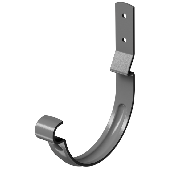 Карнизный крюк короткий (гнутый) D125 Döcke STAL PREMIUM Графит, (RAL 7024) купить в Великих Луках