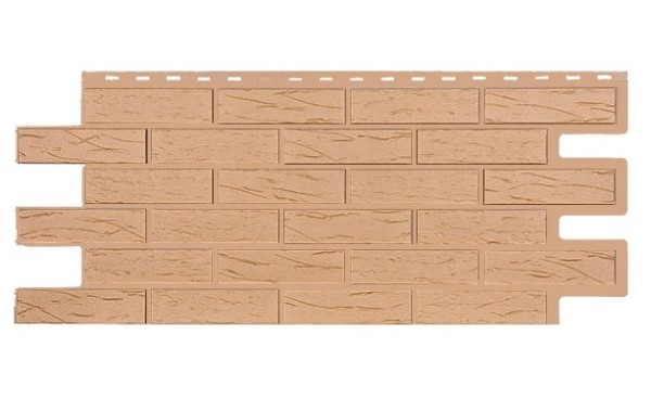 Фасадная панель T-Siding Кирпич Саман Эко Крем купить в Великих Луках