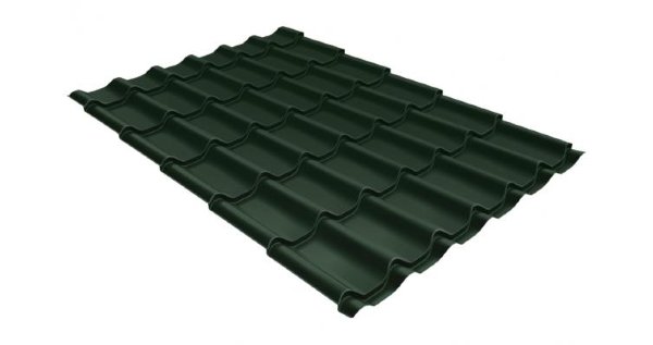 Металлочерепица классик 0,5 Satin RR 11 темно-зеленый купить в Великих Луках